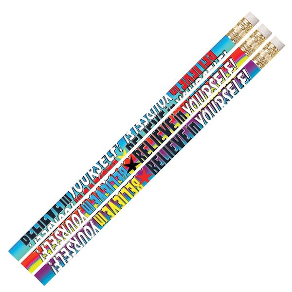 Musgrave Pencil Co Believe In Yourself Motivational Pencil, PK144, 144PK 2283 - main